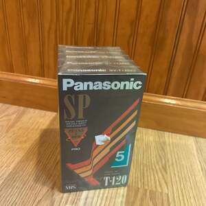 Panasonic SP T-120 Blank VHS Tape - 5 Pack
